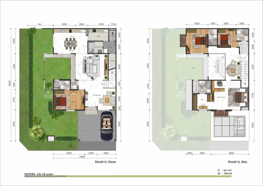 Matera Residences type 10x18 corner
